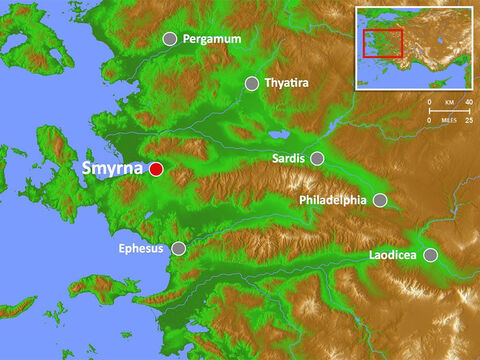 Smyrna vied with Ephesus and Pergamum for the title ‘First City of Asia.’ Smyrna created a cult of Rome and worship of the goddess Roma. – Slide 8