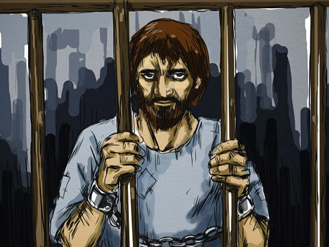 At the time Jesus was arrested and falsely accused by the Jewish leaders, a man called Barabbas was in prison. He was leaders of a group of rebels who started an uprising in the city in which several people were murdered. His sentence was death. – Slide 1