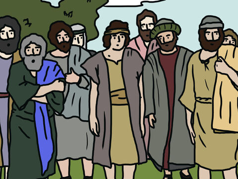 The Lord told Moses to select a leader from each of the 12 tribes to go and spy out the land ahead. Moses chose a leader from each tribe. (Their names were Shammua, Shaphat, Caleb, Igal, Joshua, Palti, Gaddiel, Gaddi, Ammiel, Sethur, Nahbi and Geuel). – Slide 2