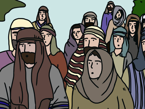 The Lord told Moses, ‘How long will these people refuse to believe in me, in spite of all the miracles I have performed among them?’ <br/>God told Moses He would punish their rebellion by keeping them in the wilderness for 40 years, one year for each day the spies had been in Canaan. – Slide 14