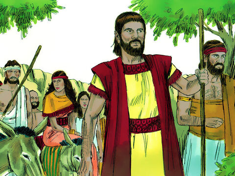Abraham obeyed and they travelled south into the land of the Canaanites. – Slide 6