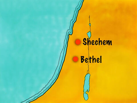 Abram and those with him then moved south to Bethel. – Slide 10