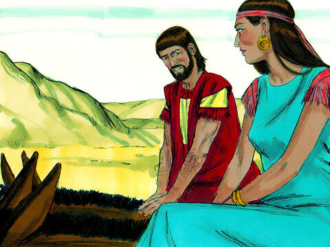 As they entered Egypt Abram became worried. His wife Sarai was very beautiful. He feared that Pharaoh might kill him so he could take Sarai as his wife. So, he told Sarai to pretend she was not his wife but his sister. – Slide 14