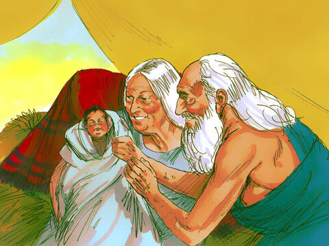 Yet the Lord was kind to Sarah and kept His promise. The next year, miraculously, Abraham and Sarah had a son. – Slide 4