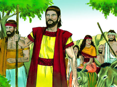 Abram and his nephew Lot, their families, flocks and herds settled in Bethel in Canaan, living alongside the local Canaanite tribes. Abraham had become very wealthy in livestock plus silver and gold. – Slide 1