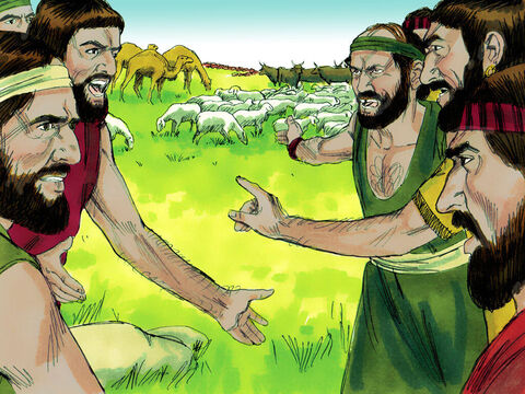 Quarrels arose between the herdsmen looking after Abram’s and Lot’s animals. – Slide 5