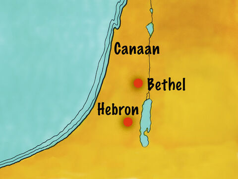Abram moved west of where Lot had settled in an area called Hebron. – Slide 12