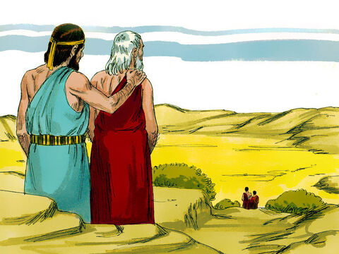 Abraham remained standing with the Lord. – Slide 12