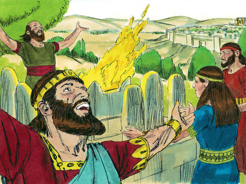 King Ahaz (735-715 AD) became King of Judah at the age of 20. He turned his back on God to worship Baal and other false gods instead. Others in the nation followed his wicked example. – Slide 1