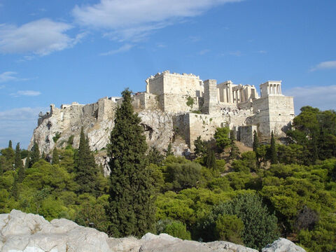 A view of the Acropolis as it is today. – Slide 13