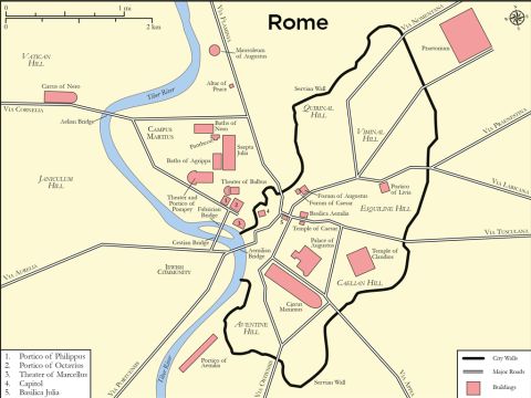 Map of Rome in the time of the Apostle Paul. – Slide 12