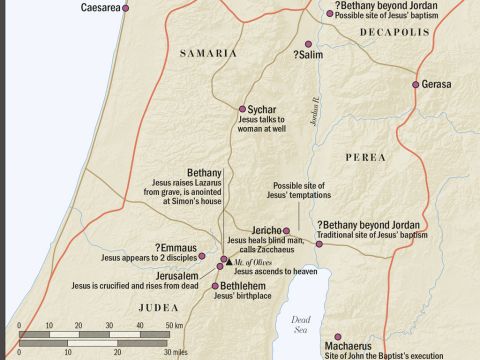 The ministry of Jesus – around Judea. – Slide 7