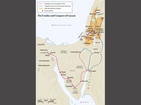 The Exodus and Conquest of Canaan. – Slide 3