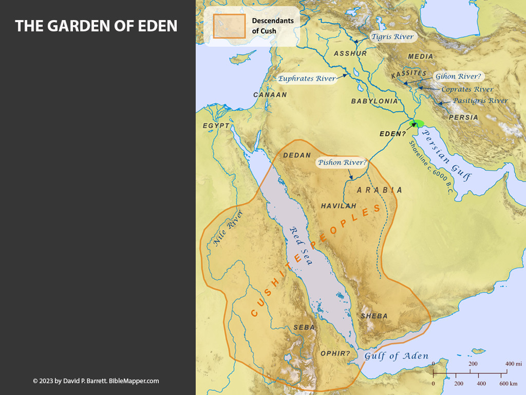 garden of eden location in bible
