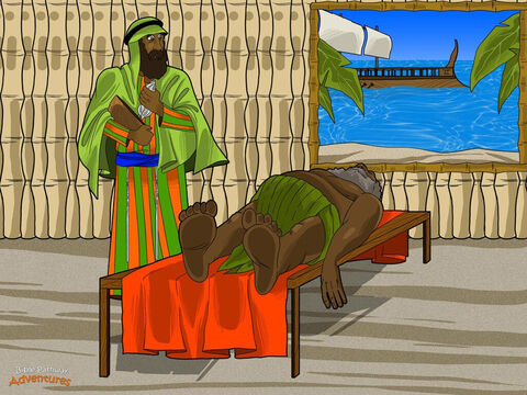 Publius, the governor of Malta, gave the men a place to stay on the island. When Paul found out that Publius’ father was sick, he prayed and asked God to heal the man. After this, many people came to Paul to be healed. Everyone treated him with respect and gave him many gifts. <br/>Three months later, the captain was ready to leave for Rome. Paul hurried down to the dock and boarded the ship. He had enjoyed helping the people of Malta, but God wanted him in Rome. <br/>It was time to stand before Caesar, the mighty Roman Emperor! – Slide 15