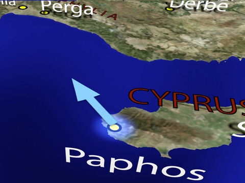 From Paphos, Paul and his companions sailed to Perga in Pamphylia. – Slide 7