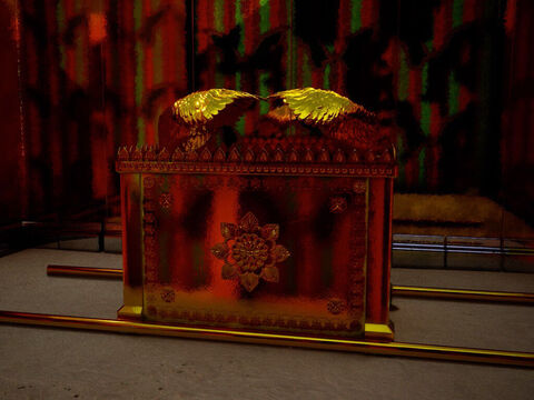 ‘You shall put the mercy seat on the ark of the testimony in the Most Holy Place.’ – Slide 17
