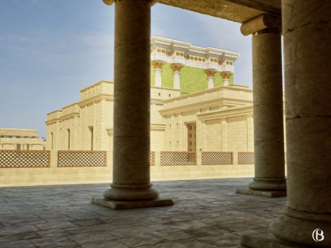 These colonnades had two rows of columns. During the Feast of Dedication (Hanukkah) John records that Jesus taught in the porch of Solomon (John 10:22). – Slide 13