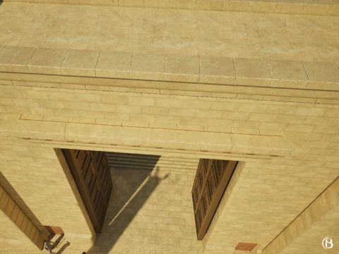 When the Nicandor gates were open, the proceedings in the Temple Court could be viewed from the lower Court of Women. – Slide 8