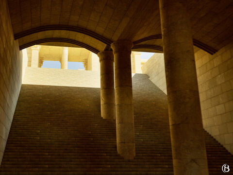 These steps led up to the Temple Mount to the Court of Gentiles. – Slide 18