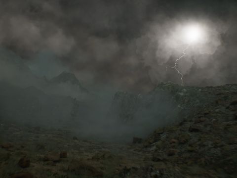 On the morning of the third day there was thunder and lightning, with a thick cloud over the mountain, and a very loud trumpet blast. Everyone in the camp trembled. – Slide 1