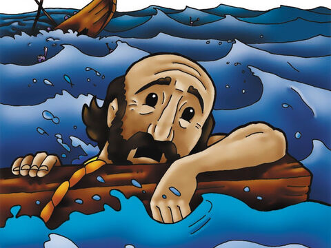 Paul was shipwrecked off the coast of the island of Malta where he was welcomed by the local inhabitants. – Slide 5