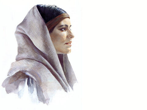 Illustration of Mary Magdalene by Pam Masco. – Slide 1