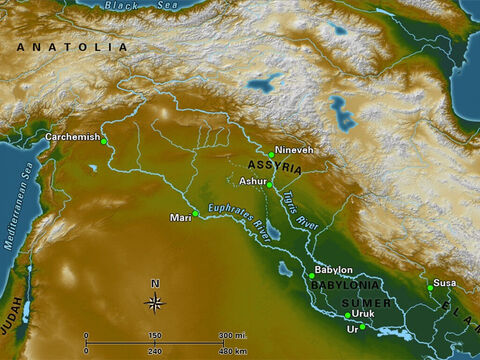 Mesopotamia, 'the land between rivers,' (modern day Iraq) is the birthplace of the earliest civilisations on the planet. Ultimately, these nations developed into the Neo-Assyrian Empire and Neo-Babylonian Empire, which dominated the early first millennium B.C. – Slide 18