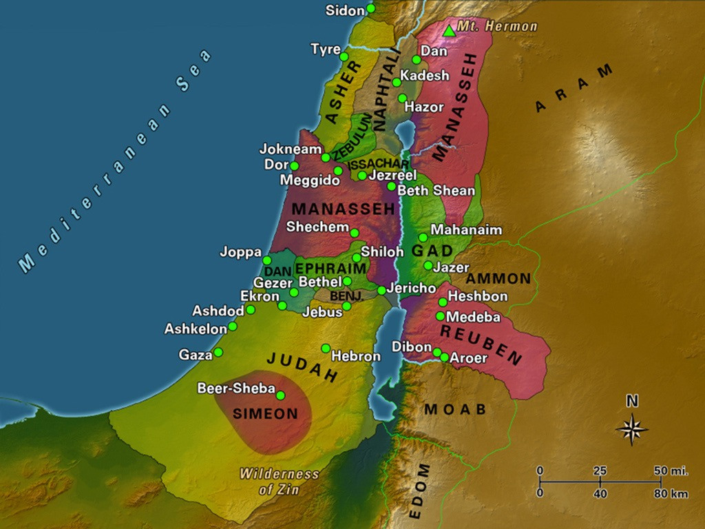 Biblical Maps Of The Middle East - Sam Leslie