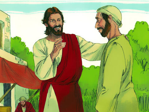 When Jesus heard the man had been thrown out he went looking for him. ‘Do you believe in the Son of Man?’ Jesus asked. ‘Who is he, sir?’ the man asked. ‘Tell me so that I may believe in him.’ ‘You can see him now,’ Jesus replied. ‘In fact, he is the one speaking with you.’ – Slide 9