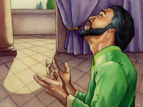 Nehemiah was so upset that he sat down and wept. He went without food and prayed. After praising God, he confessed his sins and those of his people. Only then did he ask God for help. He knew that God had promised that if His people turned back to Him and obeyed His commands, He would bring them back to their land and look after them. So, Nehemiah asked God to give him an opportunity to speak with the King of Persia about the situation. – Slide 4