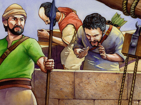 Nehemiah knew he must do something, so he posted armed guards be-hind the weakest places in the wall. 'Don’t be afraid of them,' Nehemiah urged. ''Remember the Lord, who is great and awesome, and fight for your families, your sons and your daughters, your wives and your homes. The plan worked and news got back to their enemies that the workers were ready to deal with a sudden attack. – Slide 4