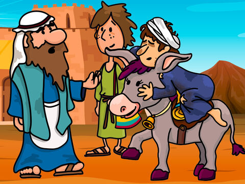 The story of the Samaritan who helped a Jew. (Luke 10:25-37) – Slide 15