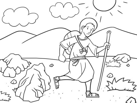 Jacob was running away from his brother Esau who had threatened to kill him. He was on a long journey to stay with relatives. <br/>He came to a place and spent the night there because the sun had set. He found a stone there and laid his head on it to go to sleep. – Slide 1