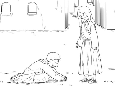 When one of them saw that he was healed, he went back to Jesus. He praised God in a loud voice. Then he bowed down at Jesus’ feet and thanked Him. (This man was a Samaritan.) Jesus asked, ‘Ten men were healed; where are the other nine? Is this Samaritan the only one who came back to thank God?’ – Slide 3