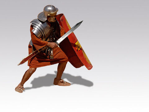 Roman soldier with sword. – Slide 13