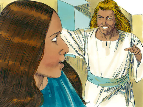 ‘How will this be,’ Mary asked, ‘Since I am a virgin?’ ‘The Holy Spirit will be on you, and the power of the Most High will overshadow you. So the holy one to be born will be called the Son of God. Your relative Elizabeth was promised a baby and she is now six months pregnant. God’s word never fails.’ – Slide 4