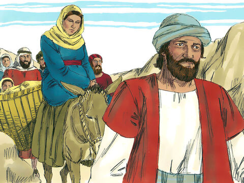 For Mary and Joseph this meant a long trip south to the town of Bethlehem as they were both descendants of King David. Mary’s baby was due to be born. – Slide 13
