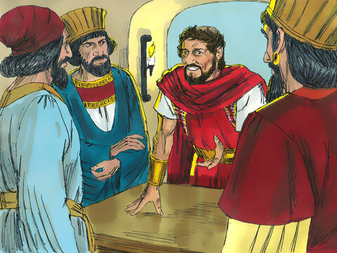 Herod had a secret meeting with the Wise Men to find out what time the star had been seen. He sent them to Bethlehem and said, ‘Go and find the young Child. When you find Him, let me know so I can go and worship Him also.’ But secretly Herod was planning to kill the new King. – Slide 6
