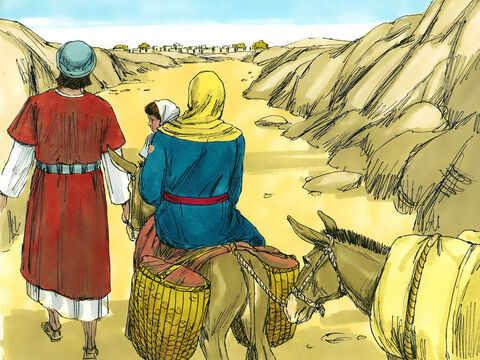 When they returned to their land, God told Joseph in a dream to go to the area of Galilee and live in the town of Nazareth. It had been prophecied many years before, that the Saviour would be called a Nazarene. – Slide 14