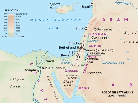 Canaan and Egypt in the time of the patriarchs. 2000–1600BC – Slide 2