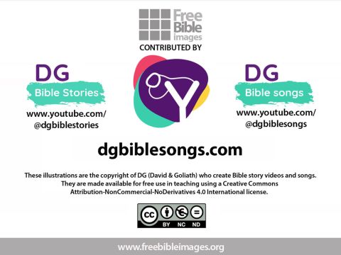 <p class="captionlinks"><a href="https://dgbiblesongs.com" onclick="window.open(this.href);return false">Visit the DG website</a><a href="https://www.youtube.com/@dgbiblestories" onclick="window.open(this.href);return false">DG Bible Stories on YouTube</a><a href="https://www.youtube.com/@dgbiblesongs" onclick="window.open(this.href);return false">DG Bible Songs on YouTube</a></p>Slide 20