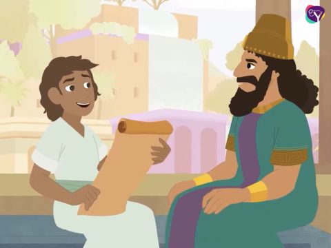 So, the king gave the four young men important positions as leaders in the Babylonian Empire. God had honoured Daniel and his friends for obeying Him. – Slide 15