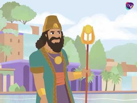 When King Nebuchadnezzar died, Darius was chosen to take his place as king. – Slide 1