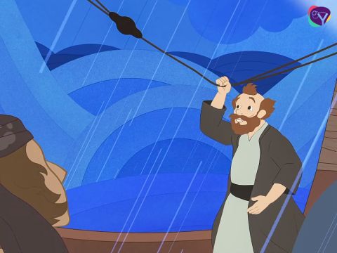 Jonah replied, ‘I am Hebrew and I worship the Lord the God of heaven who made the sea and the dry land. It is my fault that this great storm is raging as I have disobeyed Him. – Slide 10