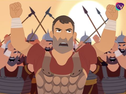 When they had finished marching around Jericho for the 7th time,  <br/>Joshua called out, ‘The Lord has given you Jericho. Shout with all your might.’ – Slide 20