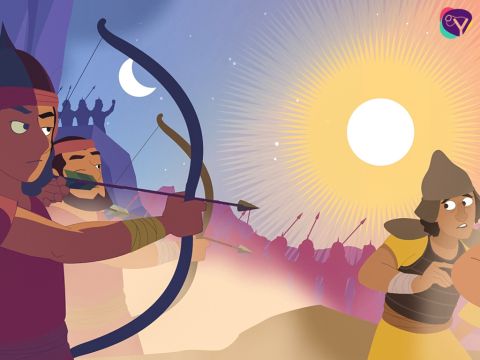 … and then to have the sun and moon stand still in time until the fight was over. <br/>The people of Israel, led by Joshua, had many adventures while conquering the land of Canaan. – Slide 4