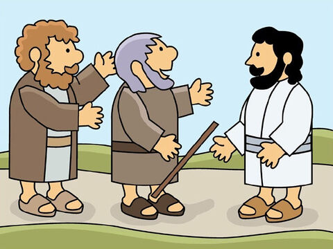Instantly, Bartimaeus could see. It was a miracle! Jesus healed him. <br/>Bartimaeus was so happy that he started jumping for joy. He praised God for the answer, and followed Jesus the rest of the way. – Slide 13