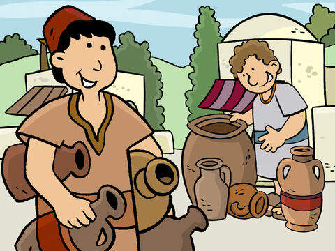 They believed that God was going to help them and gathered as many empty pots as they could. – Slide 6