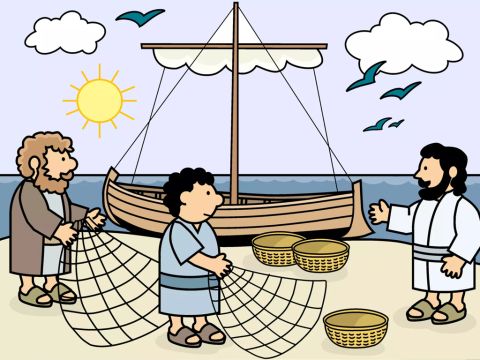 ‘Sail your boat out into the deep water,’ Jesus told them. ‘And then throw out your fishing nets.’ – Slide 3